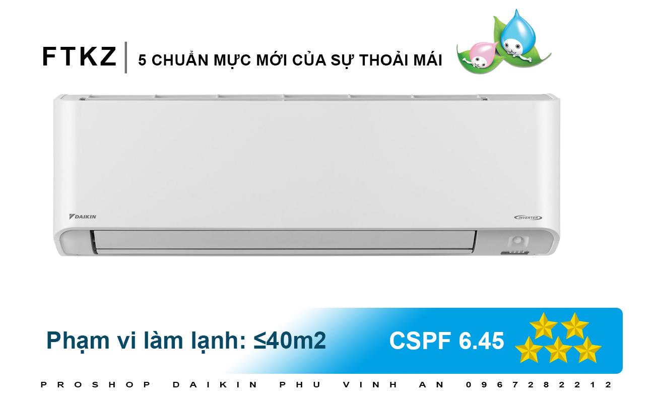 Điều Hòa Daikin Inverter Cao Cấp FTKZ60VVMV - 2.5HP